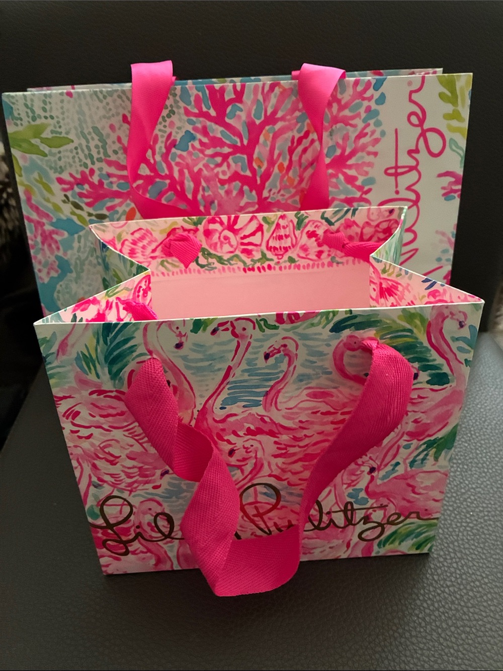 Lilly Pulitzer set of 2 gift bags